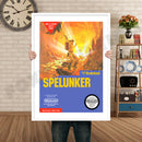 Spelunker Retro GAME INSPIRED THEME Nintendo NES Gaming A4 A3 A2 Or A1 Poster Art 530