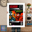 Spiderman Venom Separation Anxiety Super Nintendo GAME INSPIRED THEME Retro Gaming Poster A4 A3 A2 Or A1