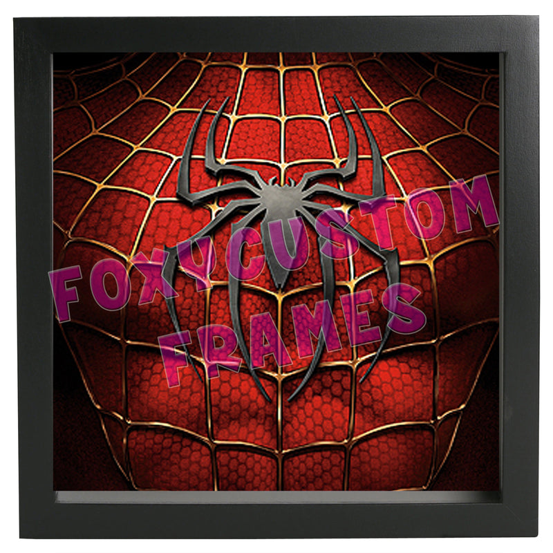 Spider-Man Emblem Lego Display Case - Minifigure Display Background and Frames
