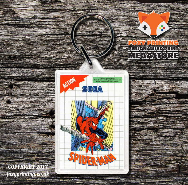 Spiderman - Sega Master System Keyring