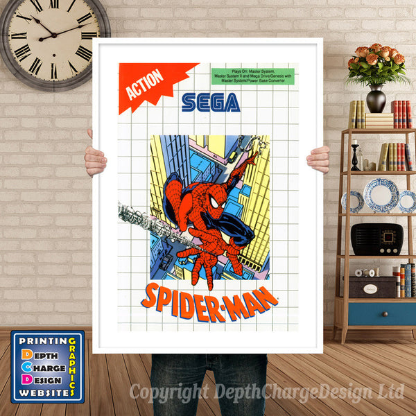 Spiderman Inspired Retro Gaming Poster