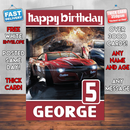 Personalised Spilt Second Inspired Style Game Kids Inspired Birthday Card (SA)