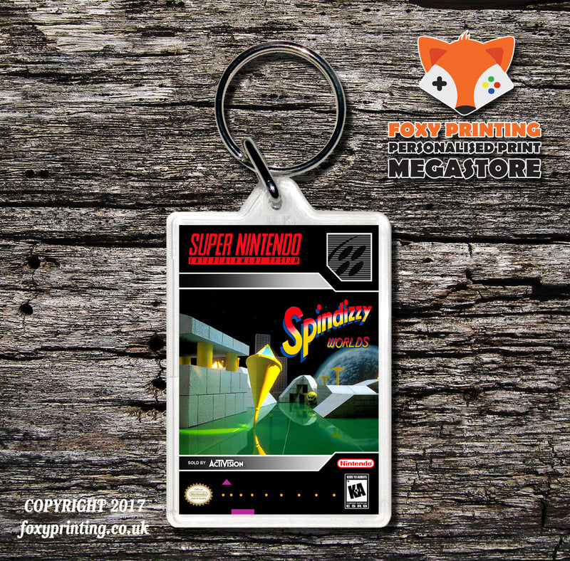 Spindizzy Worlds Game Inspired Retro Gaming Keyring