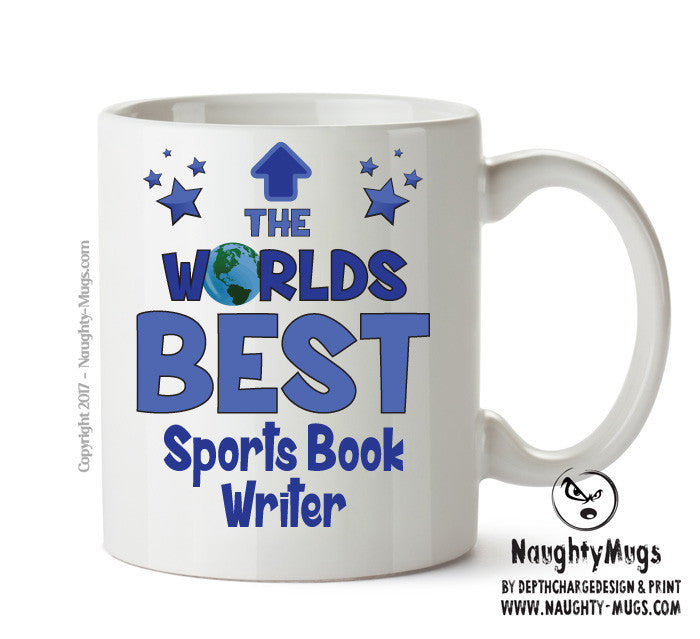 Worlds Best Sports Book Writer Mug - Novelty Funny Mug