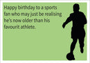 Sports Person INSPIRED Adult Personalised Birthday Card Birthday Card