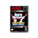 Sprots Illustrated Championship Football And Baseball - SNES GAME inspired Retro Gaming Magnet