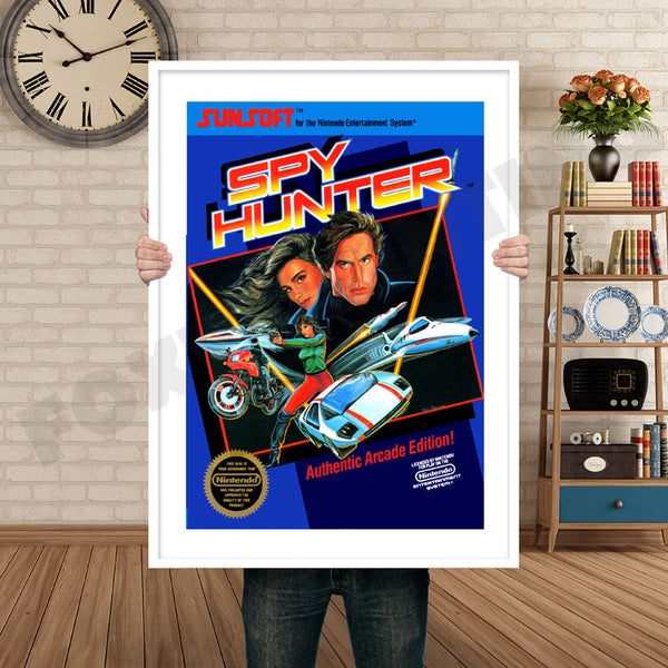 Spy Hunter Retro Game Inspired Theme Nintendo NES Gaming