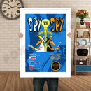 Spy Vs Spy Retro GAME INSPIRED THEME Nintendo NES Gaming A4 A3 A2 Or A1 Poster Art 534