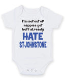 St Johnstone Hate Football Fan Baby Grow Bodysuit