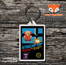 SQOON Retro NES Game Cover Art Gaming Keyring