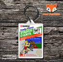 Stackup Retro NES Game Cover Art Gaming Keyring