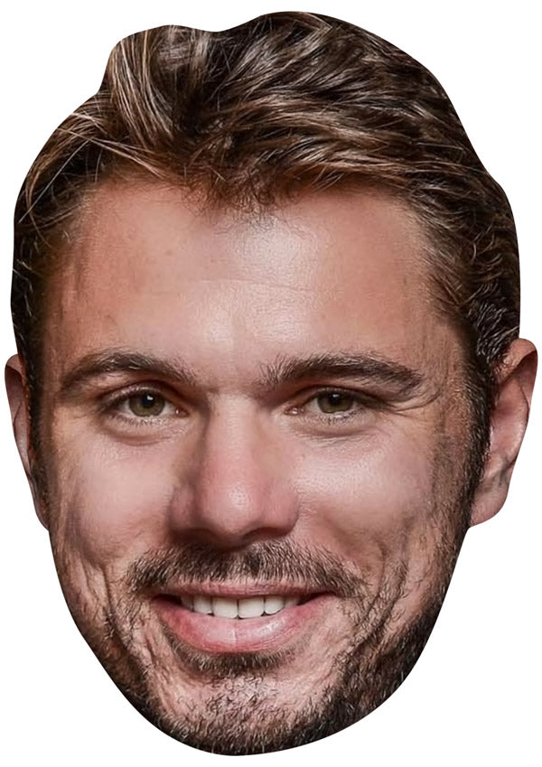 STAN WAWRINKA JB - Tennis Fancy Dress Cardboard Celebrity Party Face Mask