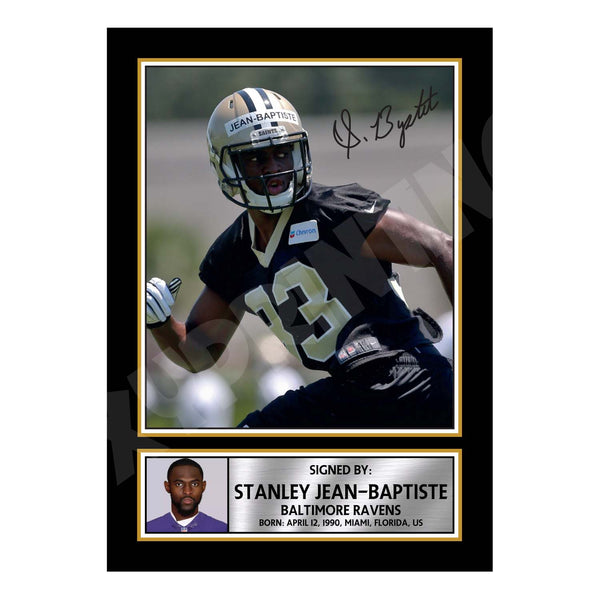 Stanley Jean-Baptiste 1 American Football Printed Signature Print