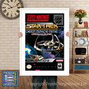 Star Trek Deep Space Nine Super Nintendo GAME INSPIRED THEME Retro Gaming Poster A4 A3 A2 Or A1