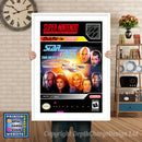 Star Trek The Next Generation Super Nintendo GAME INSPIRED THEME Retro Gaming Poster A4 A3 A2 Or A1