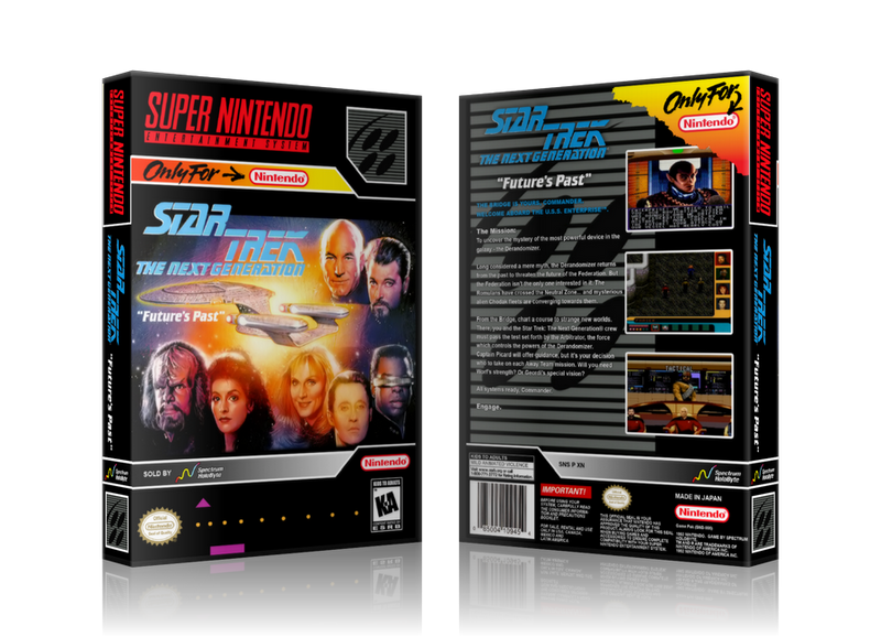 Star Trek The Next Generation Replacement Nintendo SNES Game Case Or Cover
