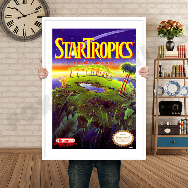 Star Tropics Retro Game Inspired Theme Nintendo NES Gaming
