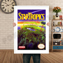 Star Tropics Retro GAME INSPIRED THEME Nintendo NES Gaming A4 A3 A2 Or A1 Poster Art 542