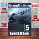 Personalised Star Citizen SEGA Genesis Starliner Inspired Style Game Kids Inspired Birthday Card (SA)