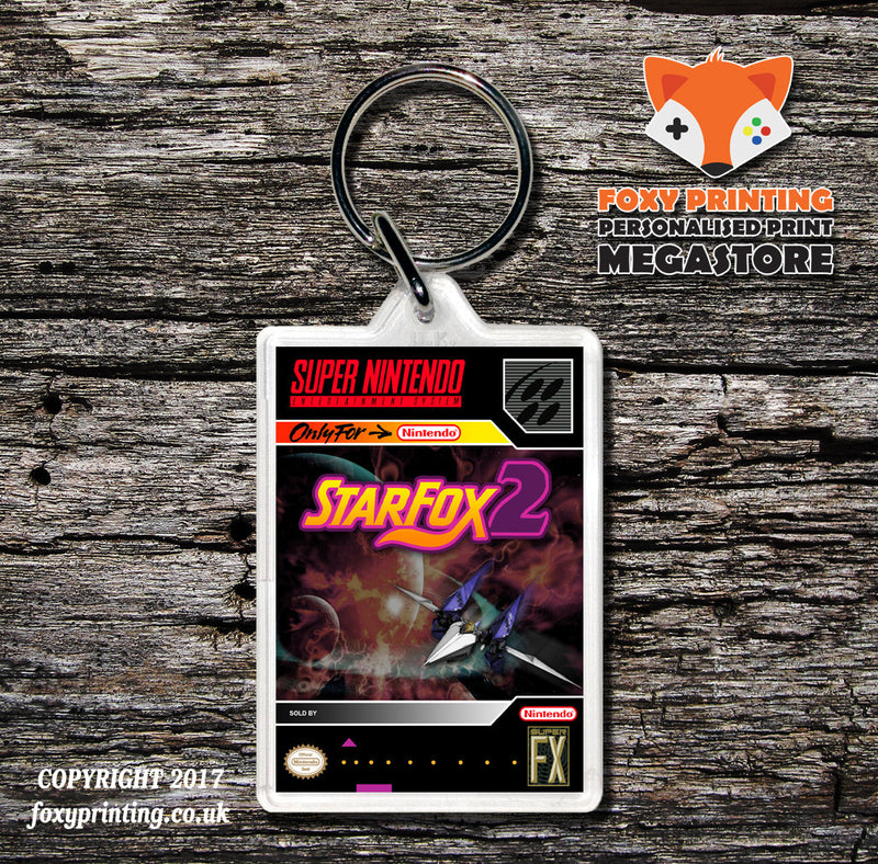 Starfox 2 Game Inspired Retro Gaming Keyring
