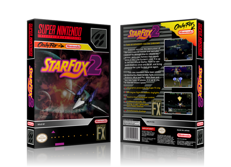 Starfox Replacement Nintendo SNES Game Case Or Cover