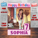 Personalised Starlet Gta 5 Inspired Style Game Kids Inspired Birthday Card (SA)