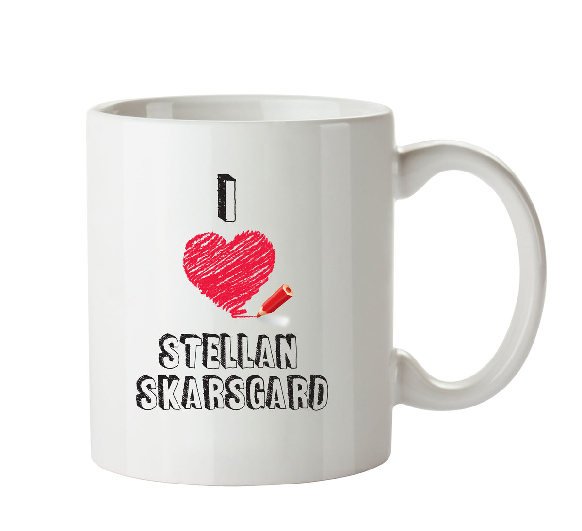 I Love Stellan Skarsgård Celebrity Mug Gift Office Mug