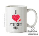 I Love Stephen Rea Celebrity Mug Office Mug