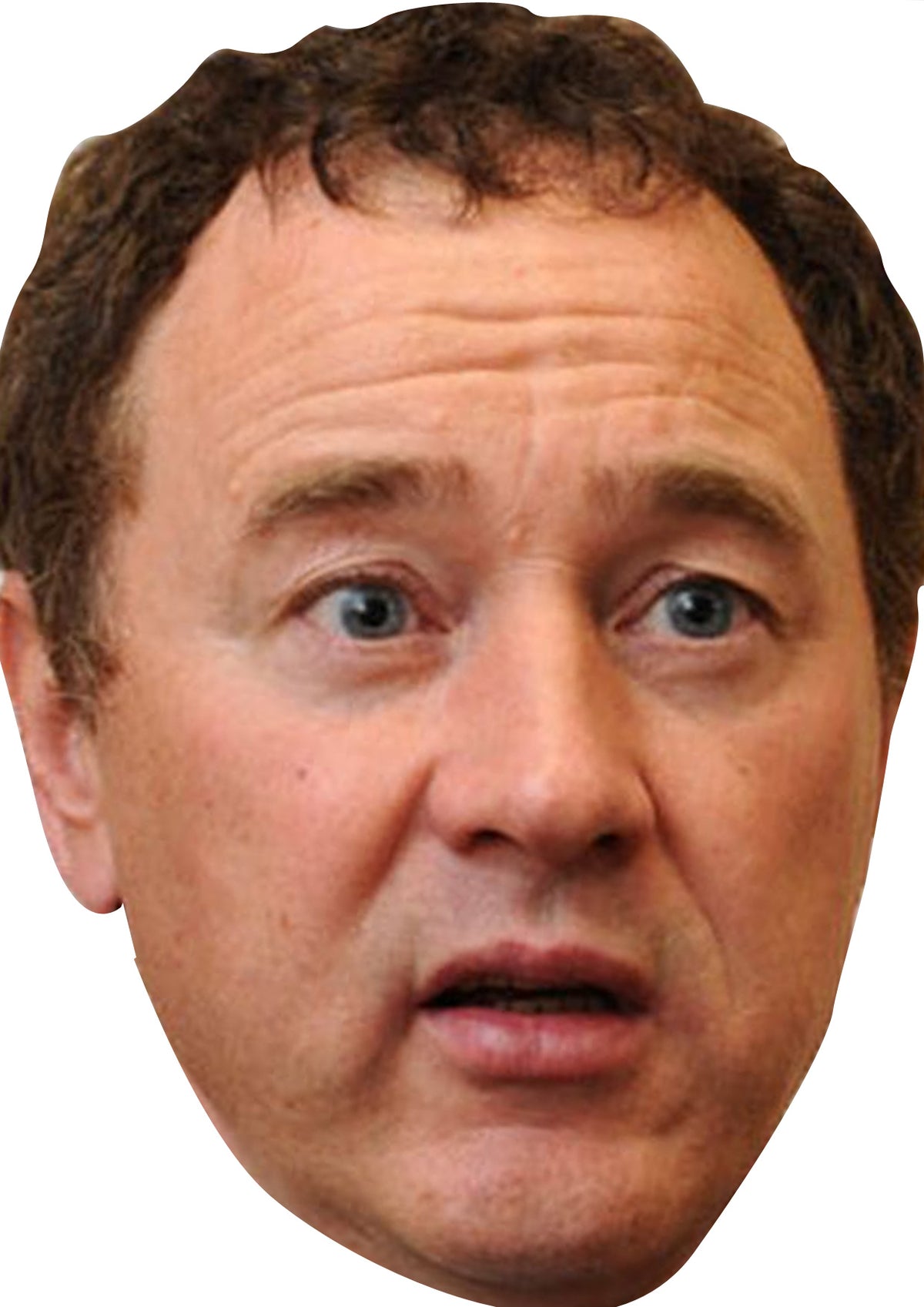 Steve Gibson Face Mask – Fancy Dress Cardboard Costume Mask – Steve Gibson Face Mask