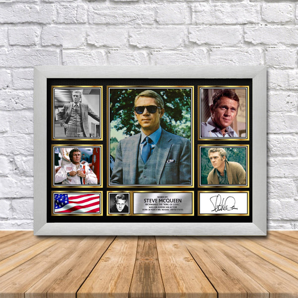 Steve Mcqueen Printed Signature Print