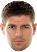 STEVEN GERRARD JB - Footballer Fancy Dress Cardboard Celebrity Party Face Mask
