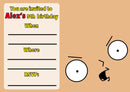 10 X Personalised Printed Boys Stewie Griffin INSPIRED STYLE Invites