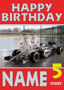 Personalised Stoffel Vandoorne F1 THEME INSPIRED PERSONALISED Kids Adult Birthday Card 3