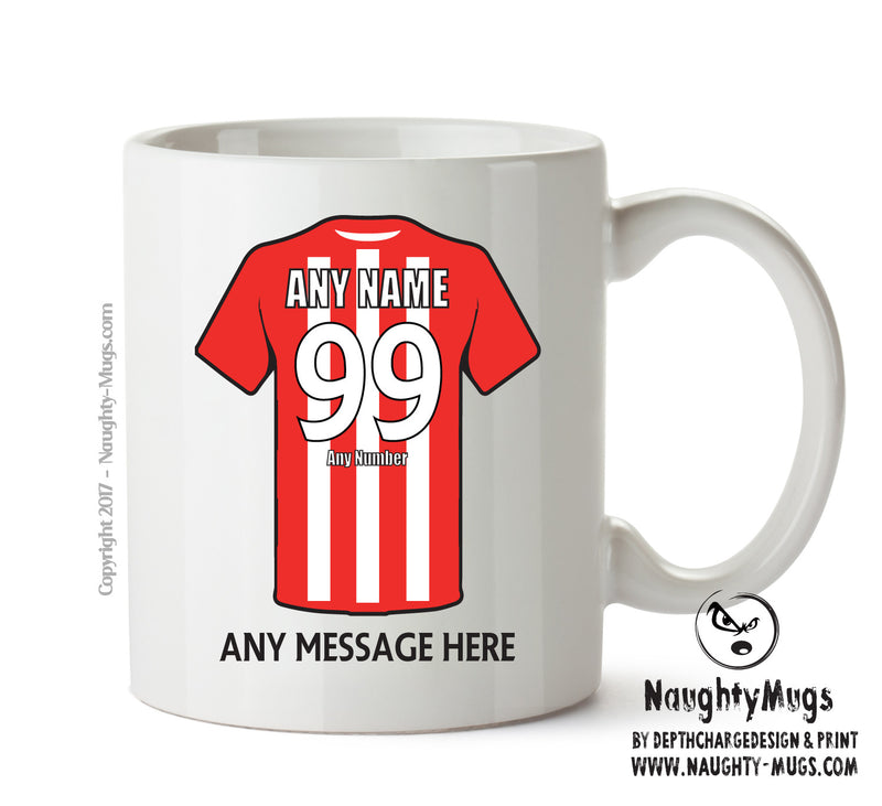 Stoke City Football Team Mug - Personalised Birthday Age and Name