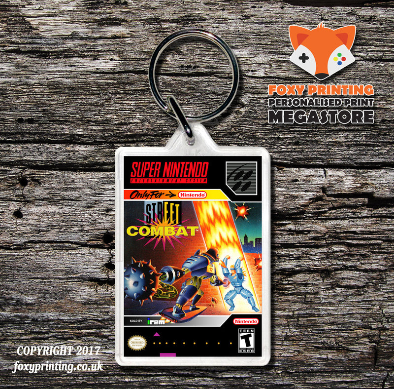 Street Combat Game Inspired Retro Gaming Keyring