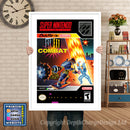Street Combat Super Nintendo GAME INSPIRED THEME Retro Gaming Poster A4 A3 A2 Or A1