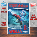 Personalised Street Fighter 2014 Inspired Style Game Kids Inspired Birthday Card (SA)