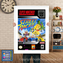 Street Racer Super Nintendo GAME INSPIRED THEME Retro Gaming Poster A4 A3 A2 Or A1