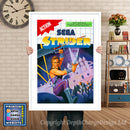 Strider Inspired Retro Gaming Poster A4 A3 A2 Or A1