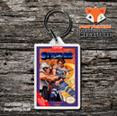 Streetfighter2010 Retro NES Game Cover Art Gaming Keyring