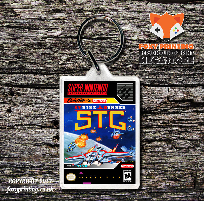 Strike Gunner STG Game Inspired Retro Gaming Keyring