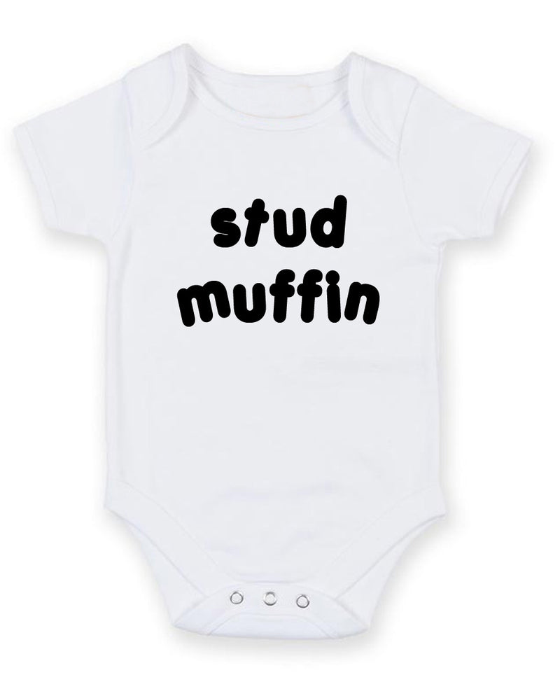 Studd Muffin Personalised Baby Boy Girl Unisex Short Sleeve Bodysuit