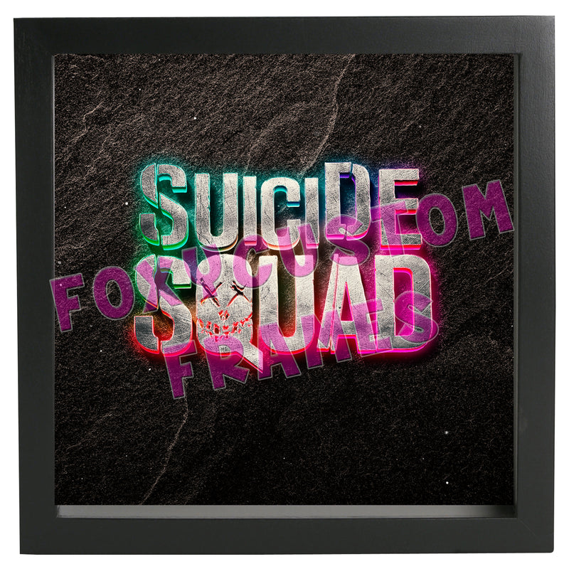 Suicide Squad Lego Display Case - Minifigure Display Background and Frames