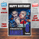 Suicide Squad Son BM THEME INSPIRED Style PERSONALISED Kids Adult FUNNY Birthday Card
