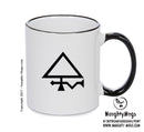 Sulphur Black Handle Alchemy Mug GOTHIC GOTH HORROR STARS HORROSCOPE BLACK MAGIC MUG