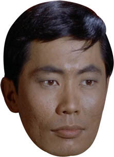 Sulu 2 Star Trek Face Mask FANCY DRESS HEN BIRTHDAY PARTY FUN STAG DO HEN