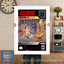 Super Adventure Island Super Nintendo GAME INSPIRED THEME Retro Gaming Poster A4 A3 A2 Or A1
