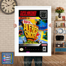 Super Alfred Chicken Super Nintendo GAME INSPIRED THEME Retro Gaming Poster A4 A3 A2 Or A1