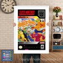 Super Aquatic Games Super Nintendo GAME INSPIRED THEME Retro Gaming Poster A4 A3 A2 Or A1