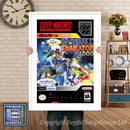 Super Baseball Simulator 1000 Super Nintendo GAME INSPIRED THEME Retro Gaming Poster A4 A3 A2 Or A1